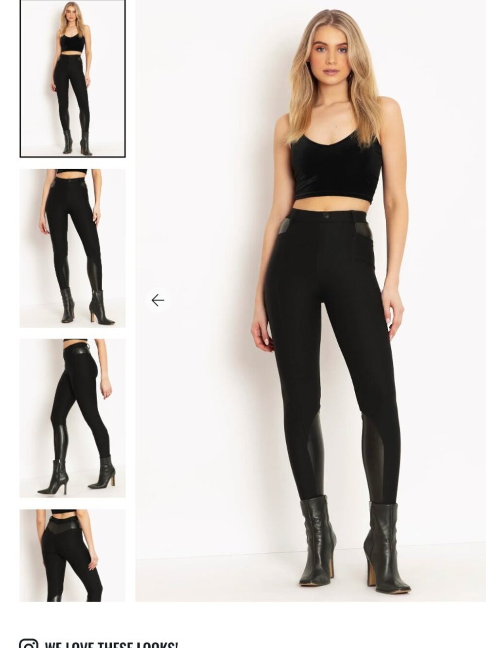 Blackmilk Black Splice Panelled Leggings XL